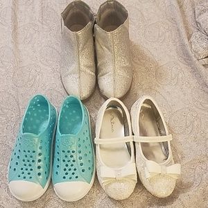 Lot Of 3 Little Girl Size 10 Shoes